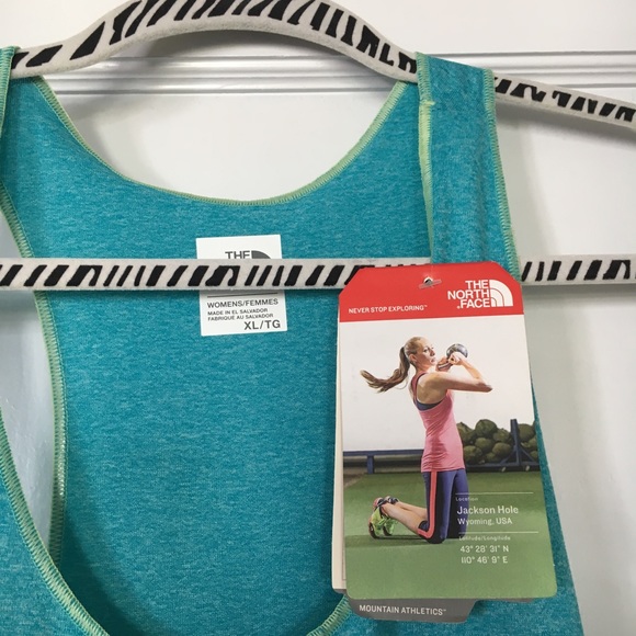 The North Face, teal tank top size XL - Picture 3 of 4